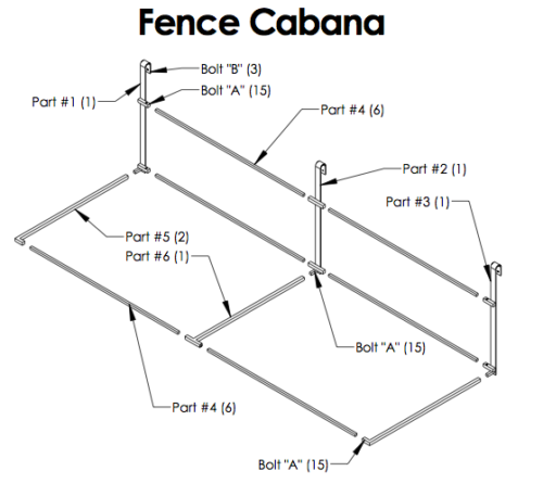 Fence Cabana Drawing