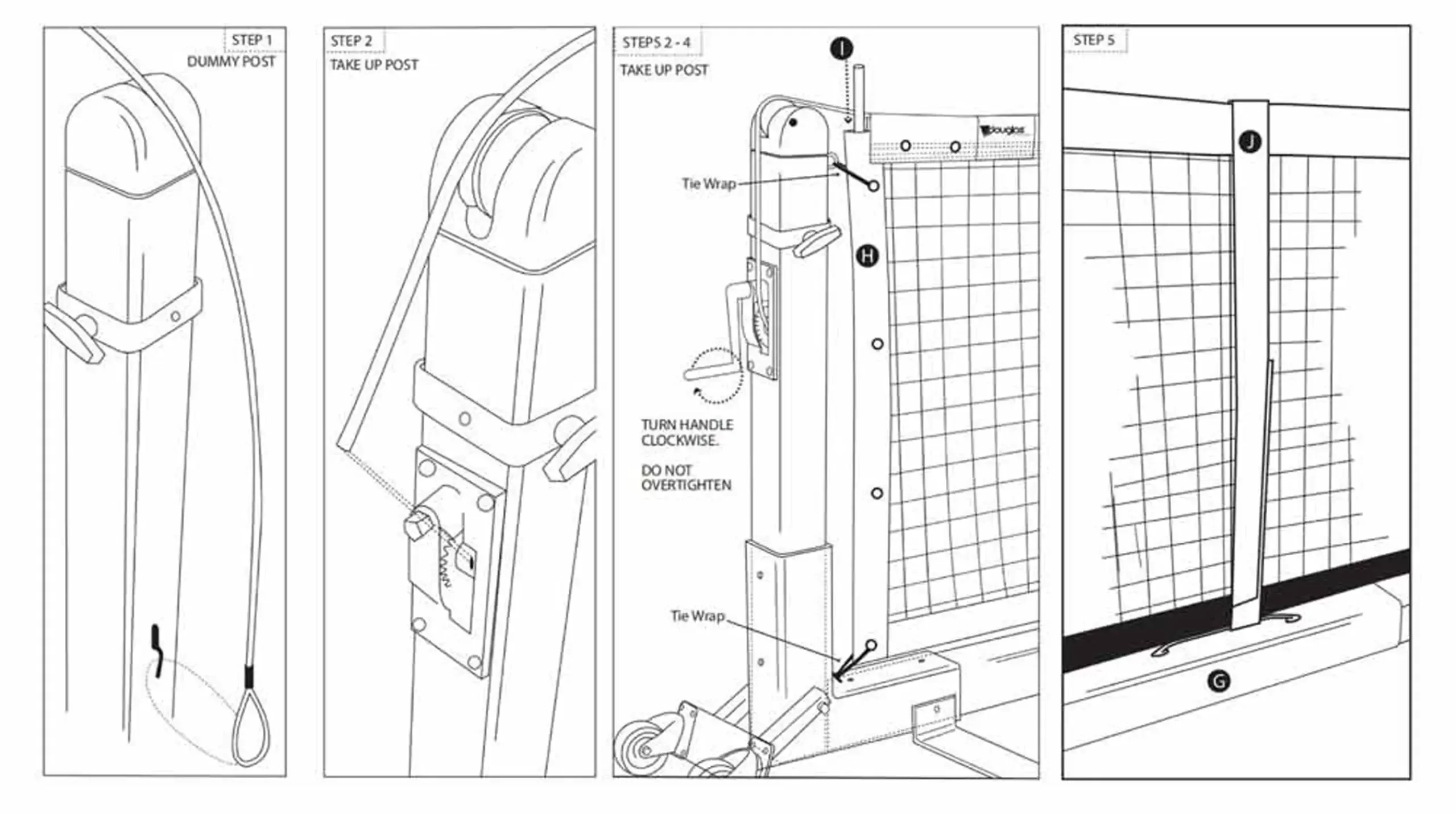 Cambridge Quality Portable Pickleball Net - Setup Instructions